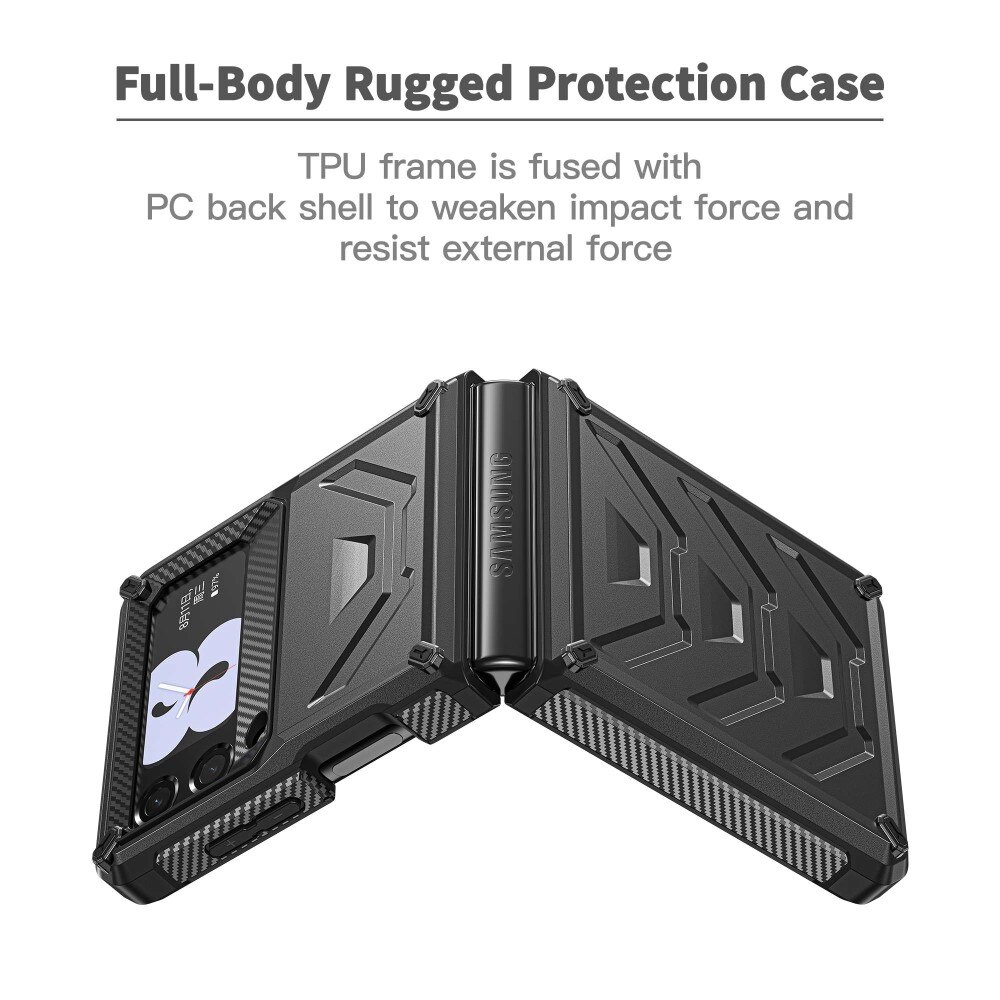 Cover Tactical Full Protection Samsung Galaxy Z Flip 3 Nero