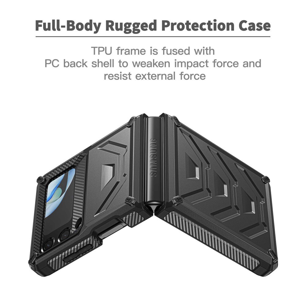 Cover Tactical Full Protection Samsung Galaxy Z Flip 4 Nero