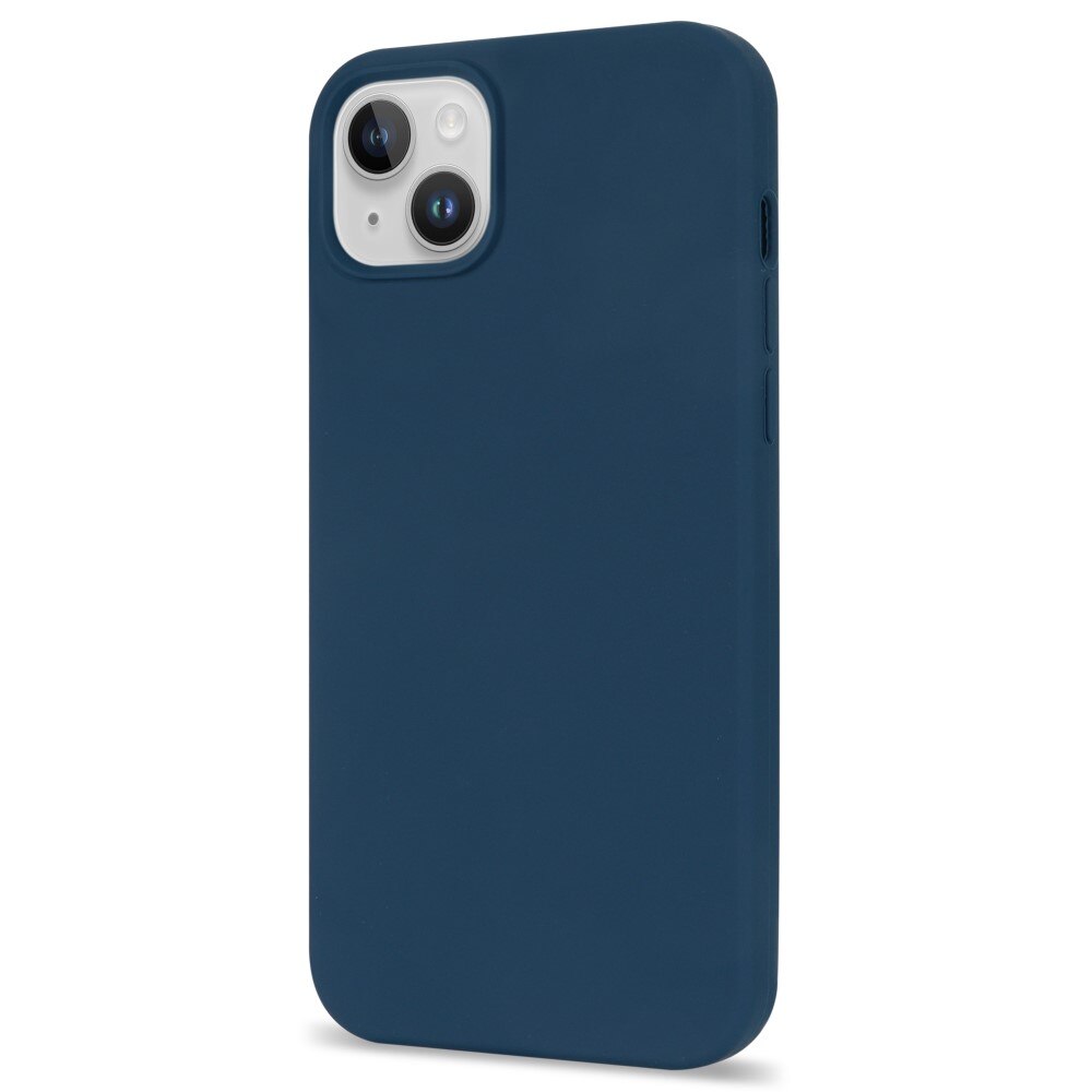 Cover in silicone iPhone 14 blu