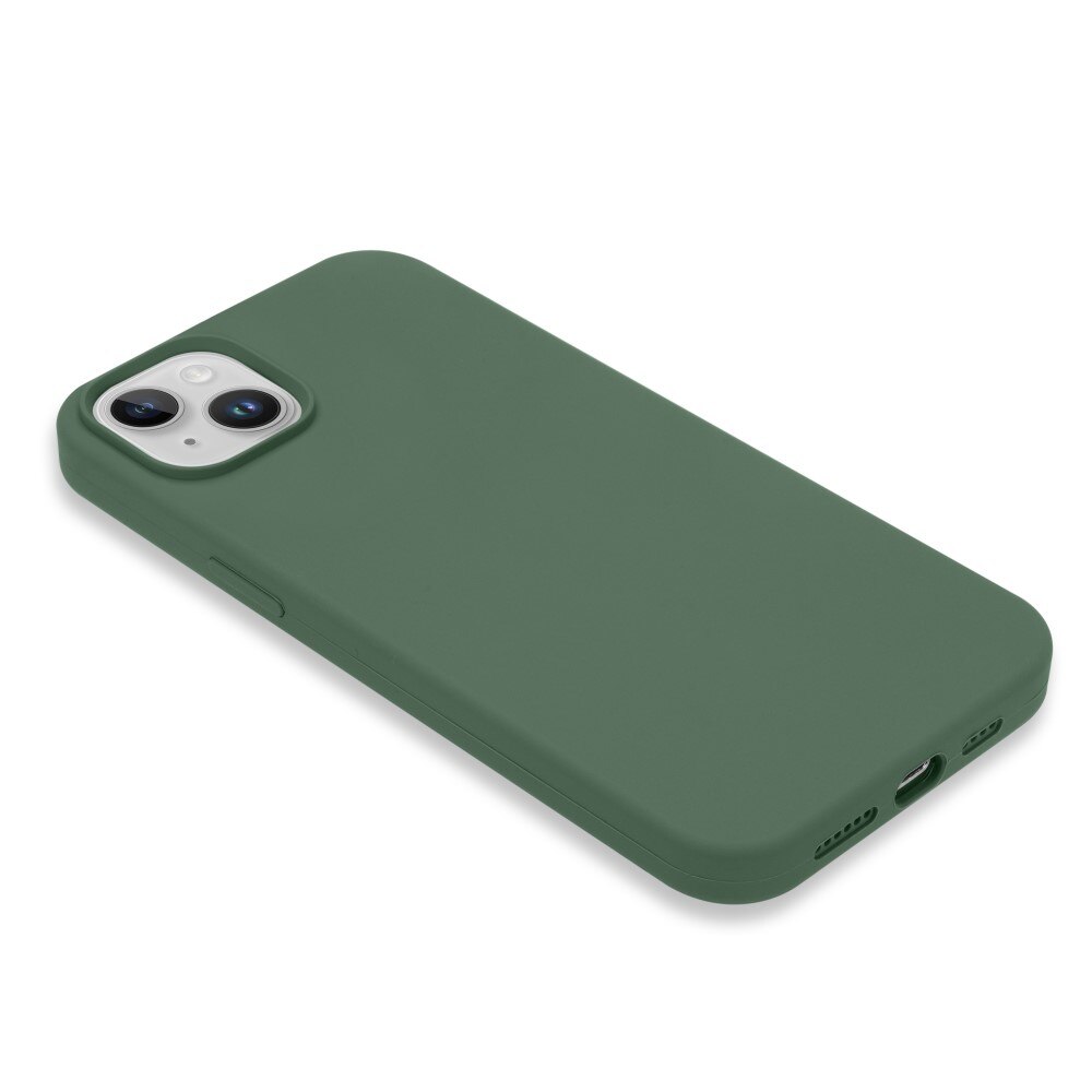 Cover in silicone iPhone 14 verde