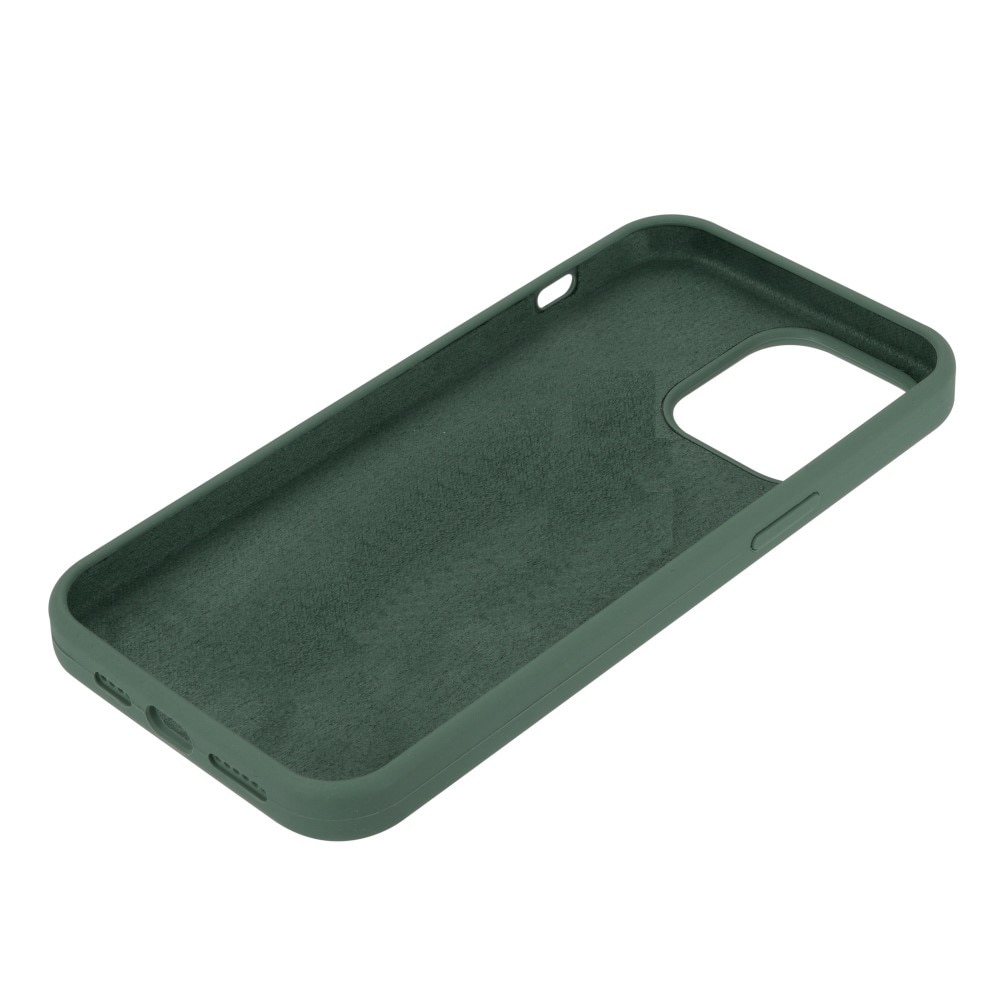 Cover in silicone iPhone 14 verde