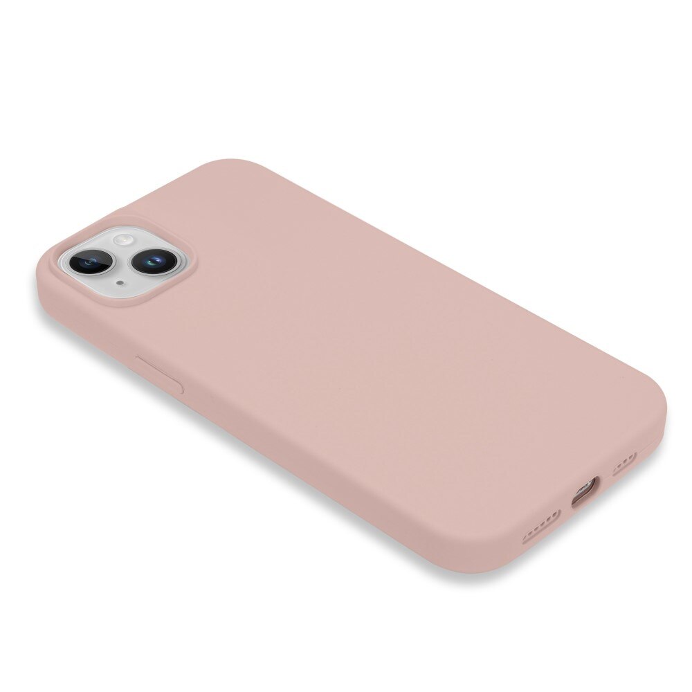 Cover in silicone iPhone 14 rosa