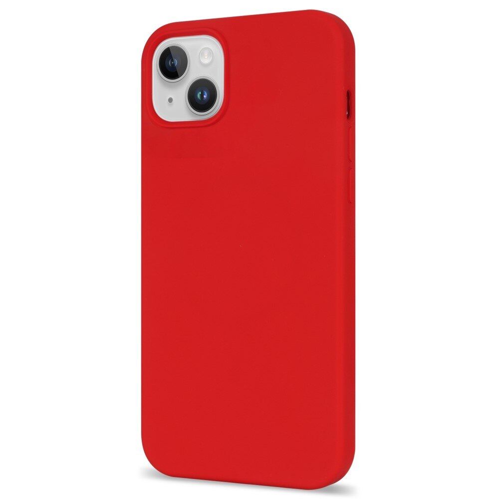 Cover in silicone iPhone 14 rosso