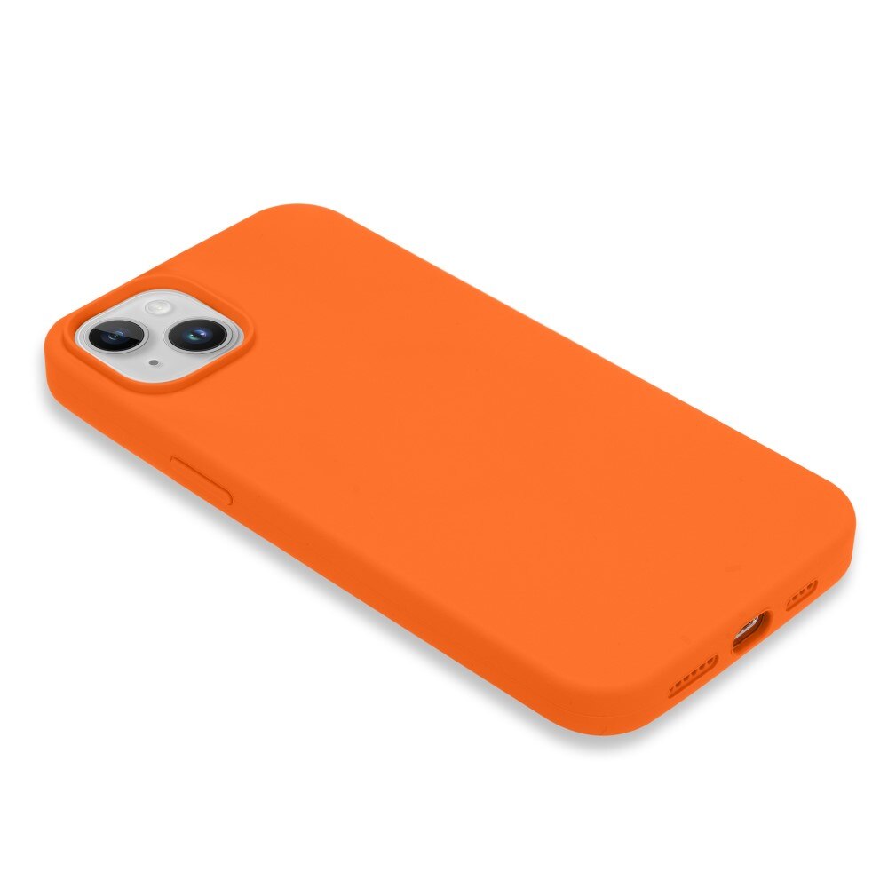 Cover in silicone iPhone 14 arancia