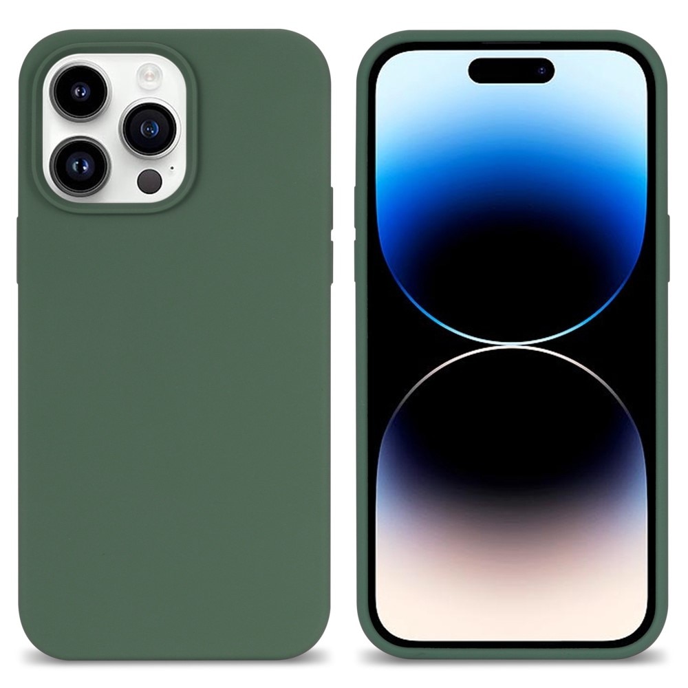 Cover in silicone iPhone 14 Pro verde