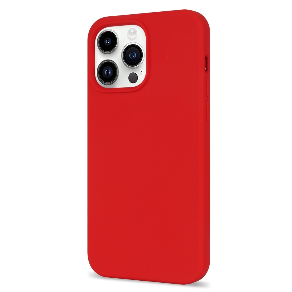 Cover in silicone iPhone 14 Pro rosso