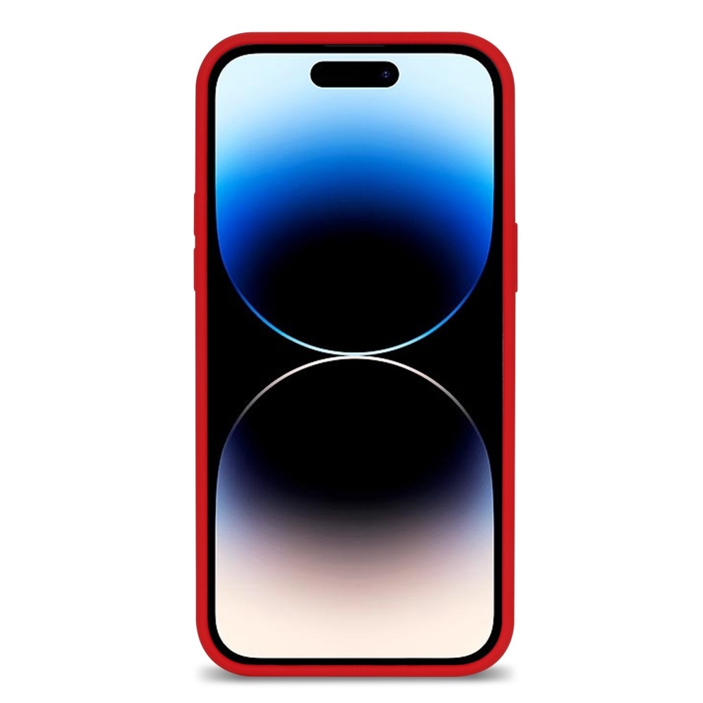 Cover in silicone iPhone 14 Pro rosso