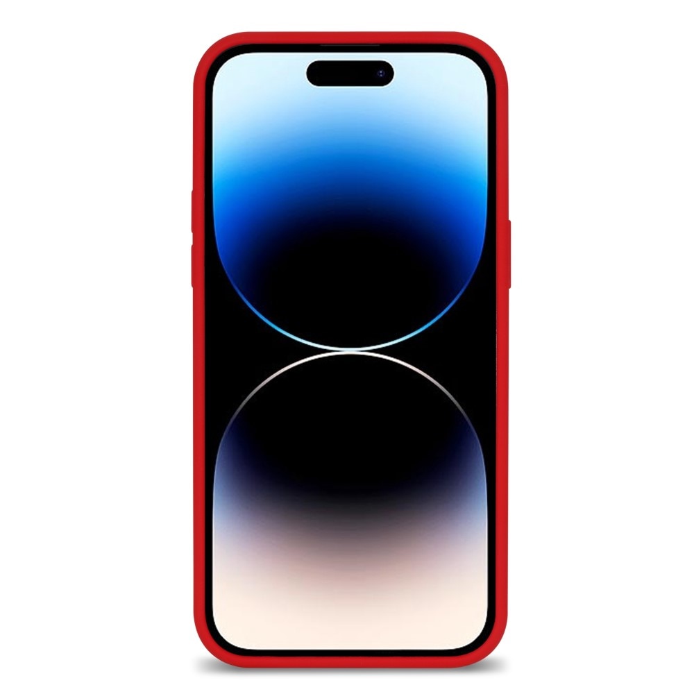 Cover in silicone iPhone 14 Pro rosso