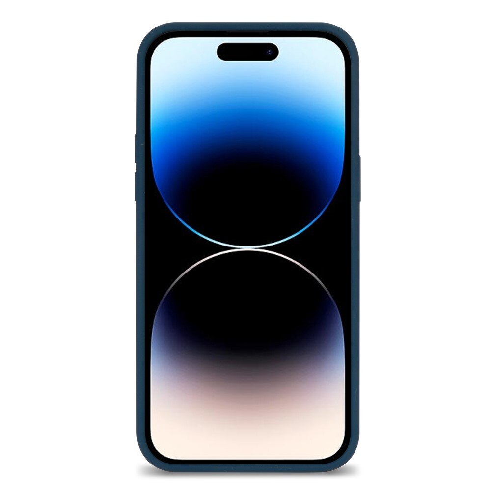 Cover in silicone iPhone 14 Pro Max blu