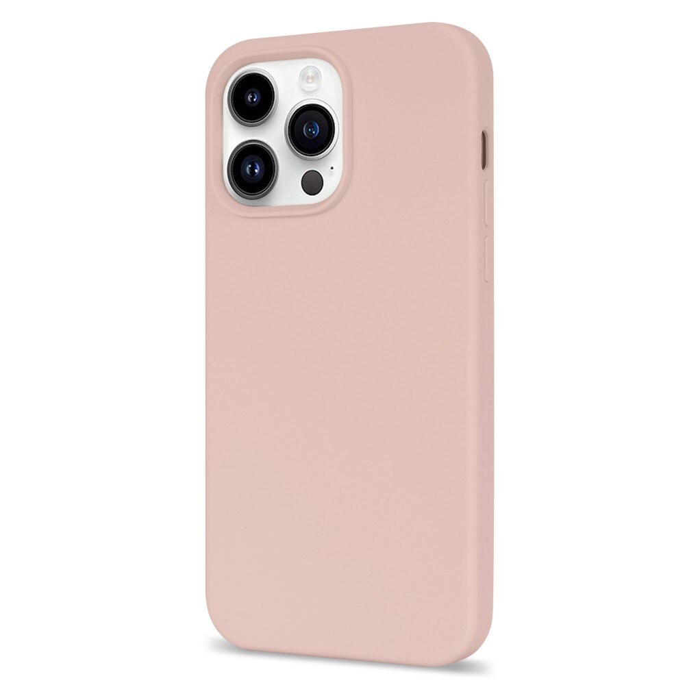 Cover in silicone iPhone 14 Pro Max rosa