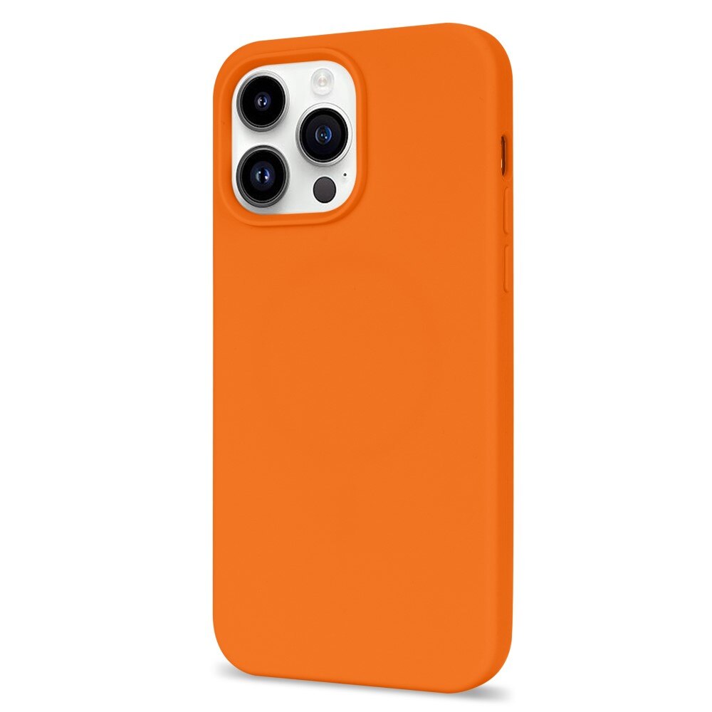 Cover in silicone iPhone 14 Pro Max arancia