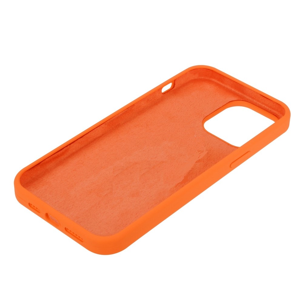 Cover in silicone iPhone 14 Pro Max arancia
