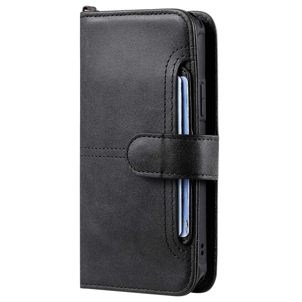 Magnet Leather Wallet iPhone 14 Pro Nero