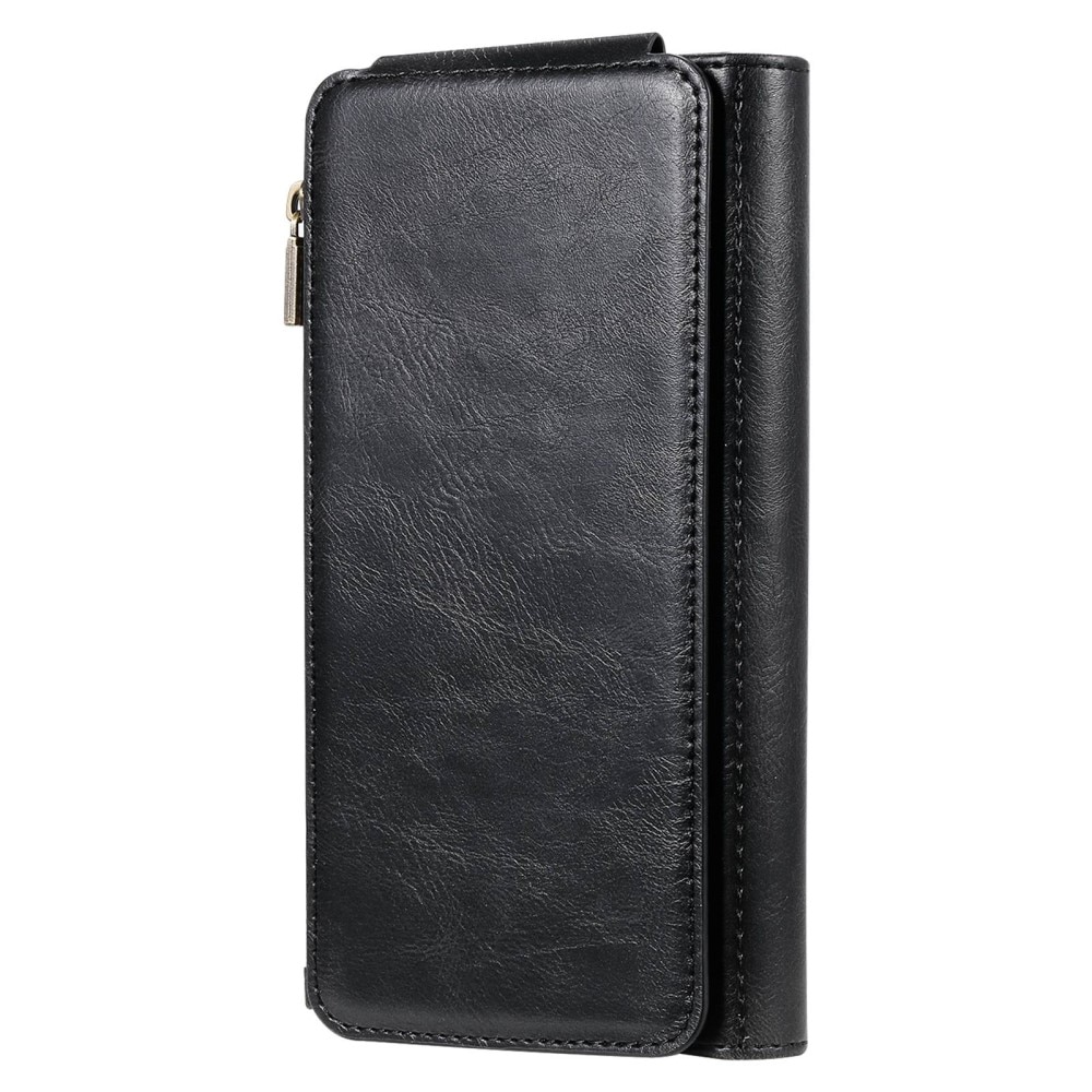 Magnet Leather Multi Wallet iPhone 14 Pro Max Nero