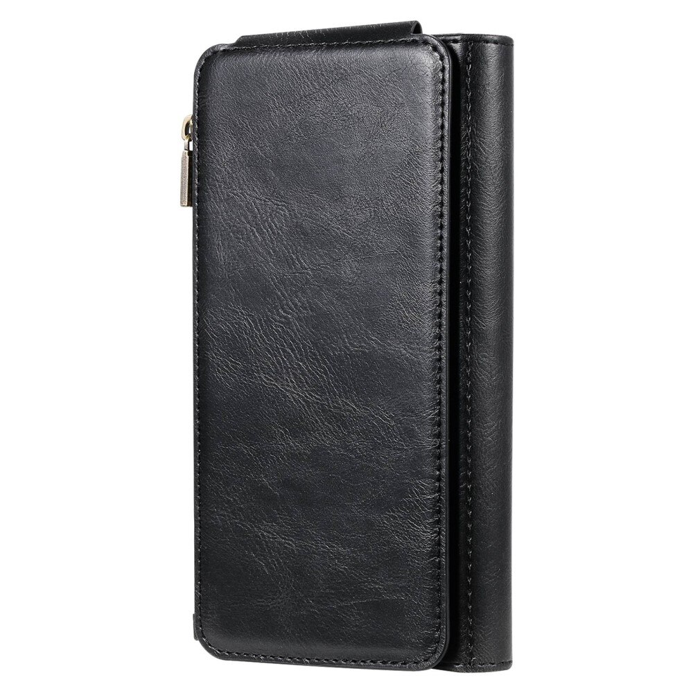 Magnet Leather Multi Wallet iPhone 14 Pro Nero