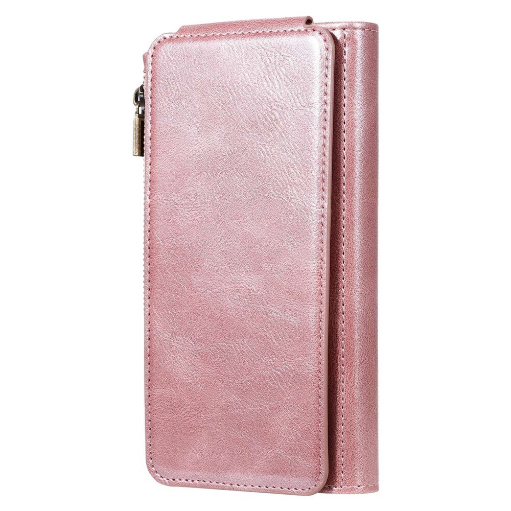 Magnet Leather Multi Wallet iPhone 14 Pro Rosa