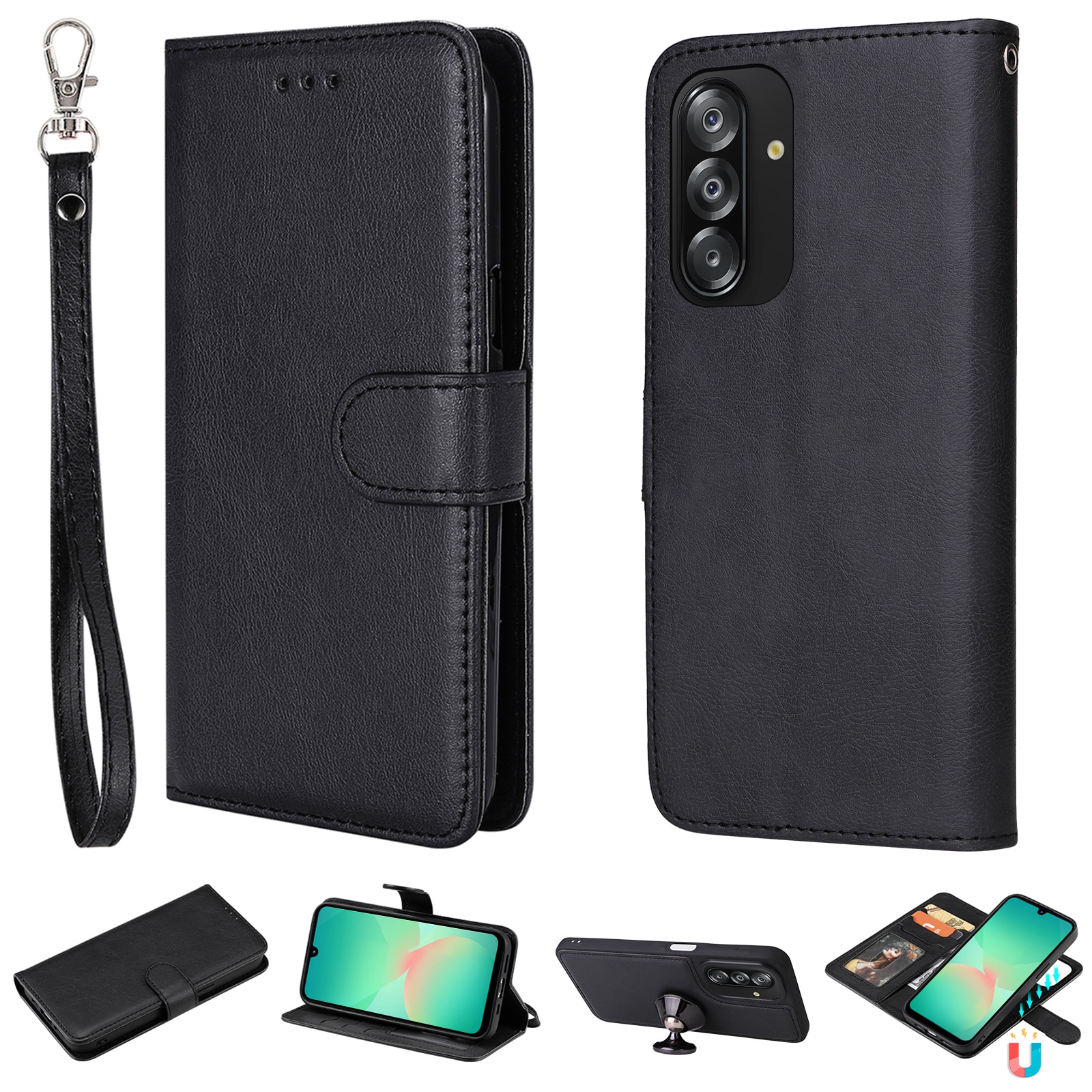 Custodia magnetiche Samsung Galaxy A26 Nero