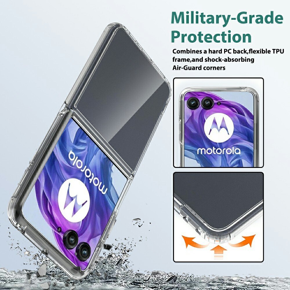 Cover ibride per Motorola Razr 60 Ultra Trasparente