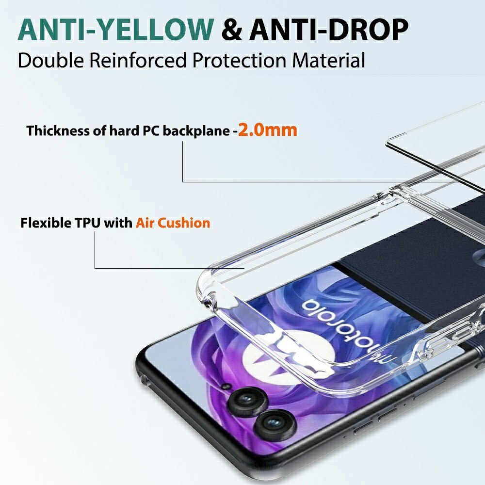 Cover ibride per Motorola Razr 60 Ultra Trasparente
