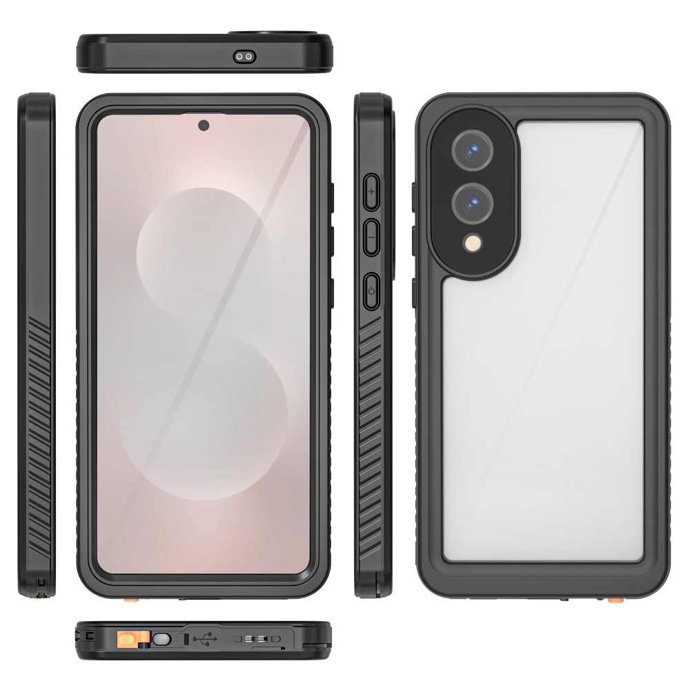 Cover ibrida impermeabile Samsung Galaxy S25 Edge trasparente