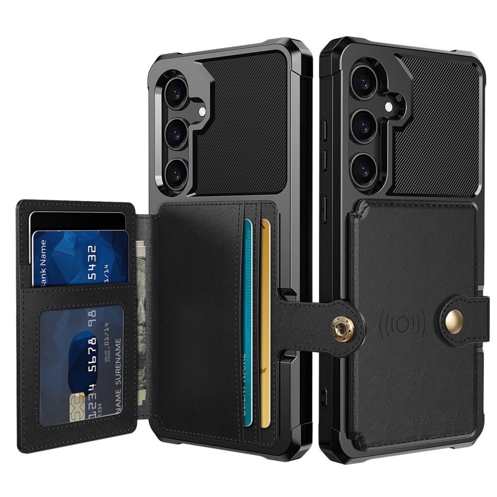 Cover con portacarte Tough Multi-slot Samsung Galaxy A56 Nero