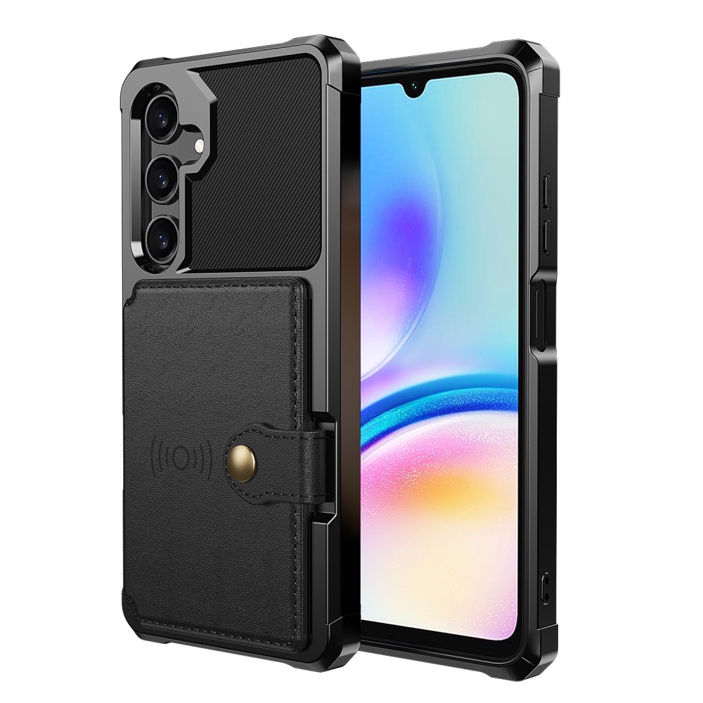 Cover con portacarte Tough Multi-slot Samsung Galaxy A16 Nero