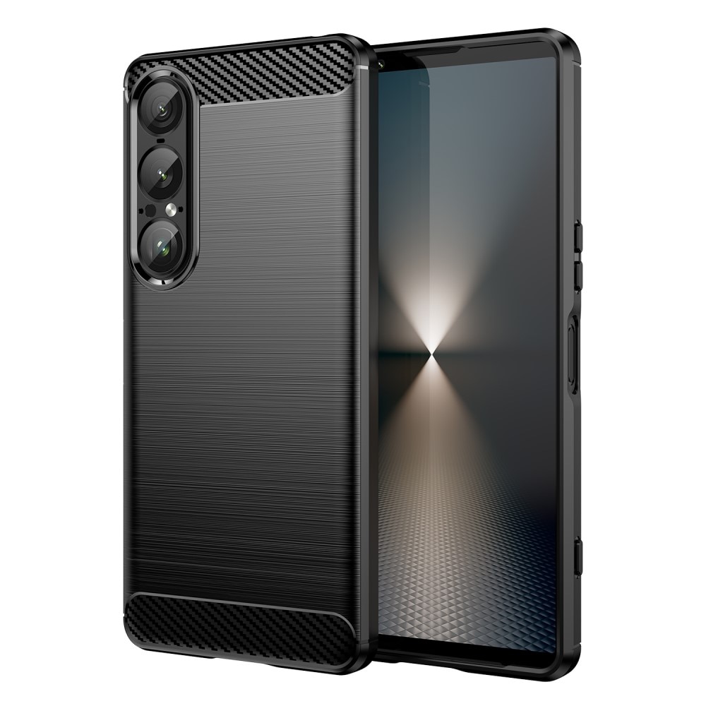 Cover TPU Brushed Sony Xperia 1 VII Nero