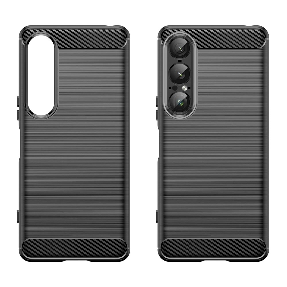 Cover TPU Brushed Sony Xperia 1 VII Nero