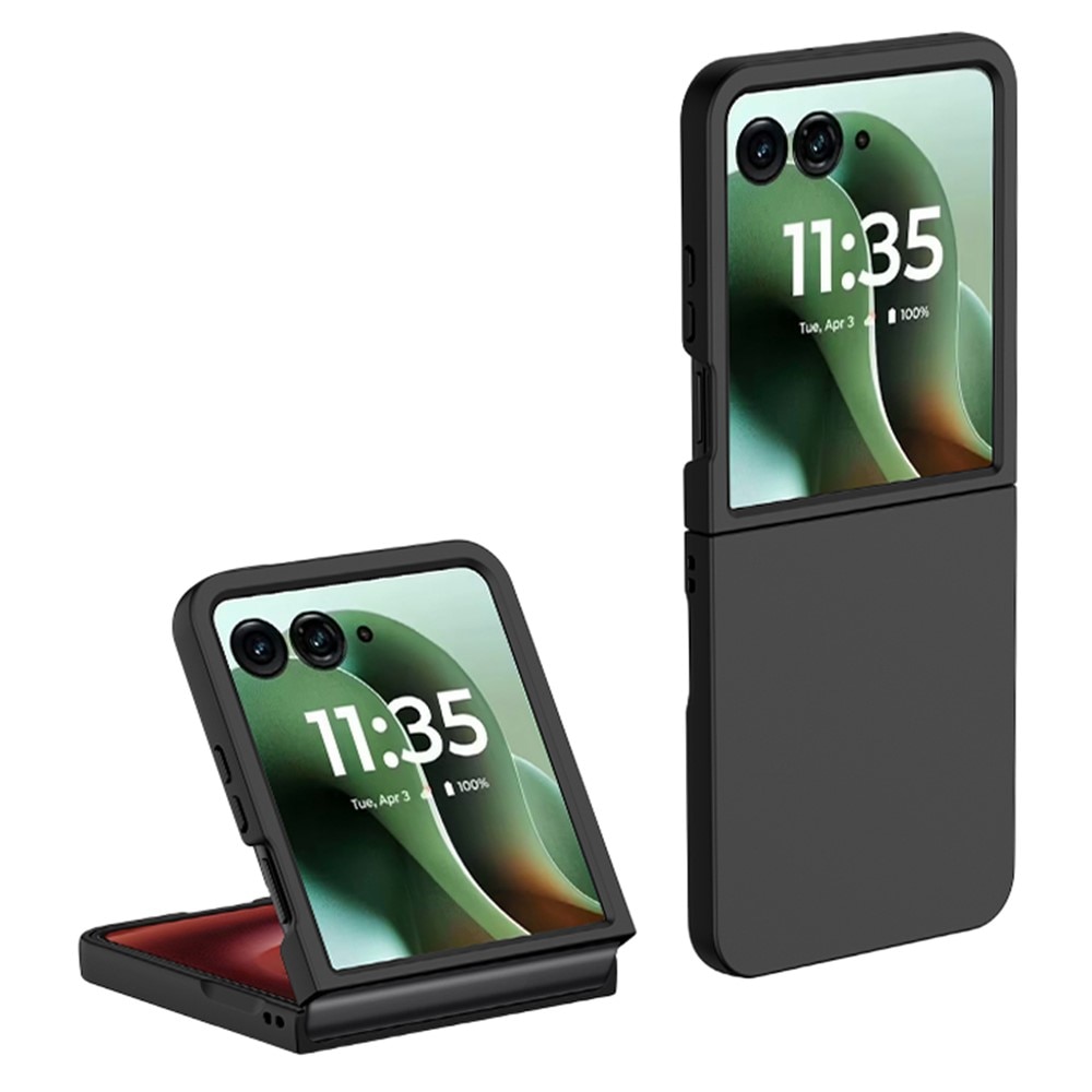 Cover dura gommata Motorola Razr 60 Ultra Nero