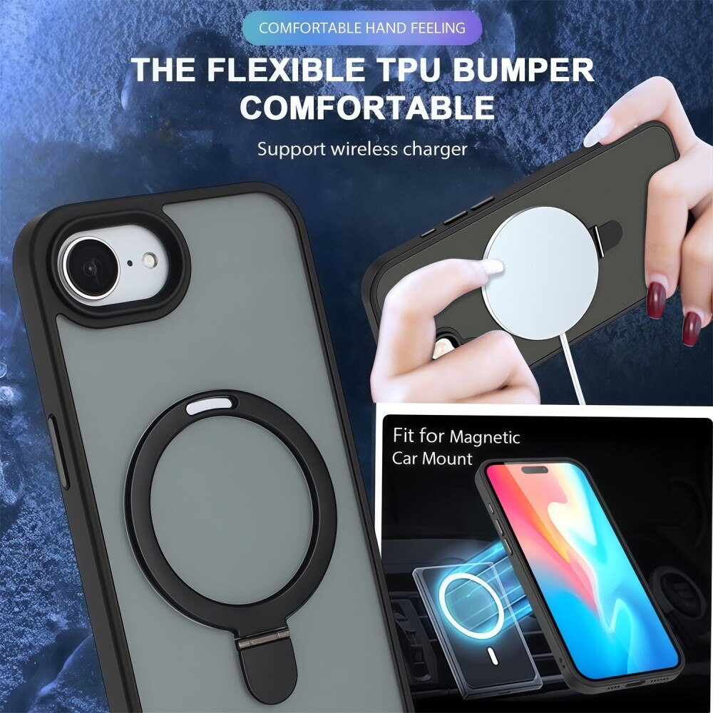 Cover ibride con MagSafe Ring iPhone 16e Nero