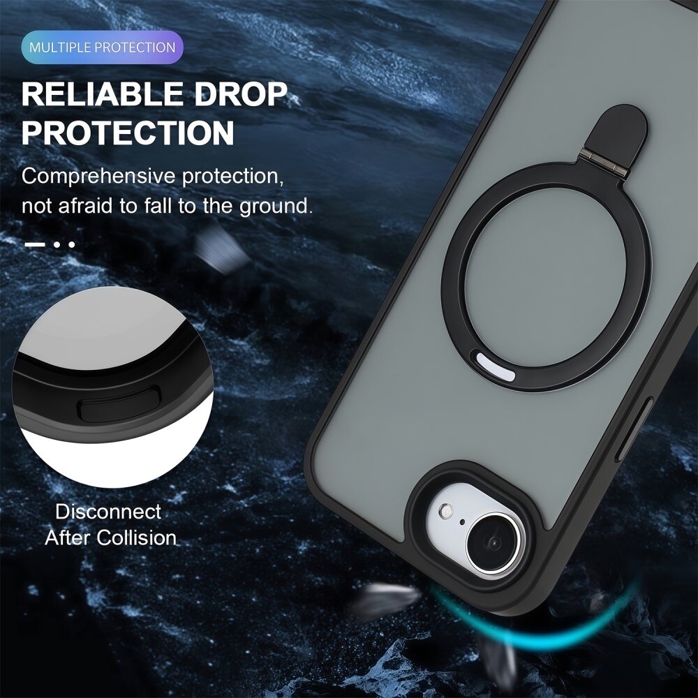 Cover ibride con MagSafe Ring iPhone 16e Nero