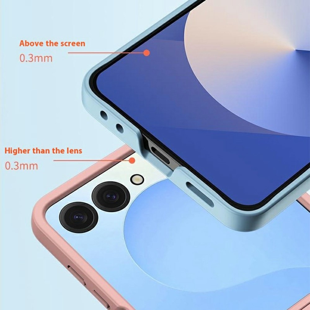 Cover dura gommata Samsung Galaxy Z Flip 7 Blu