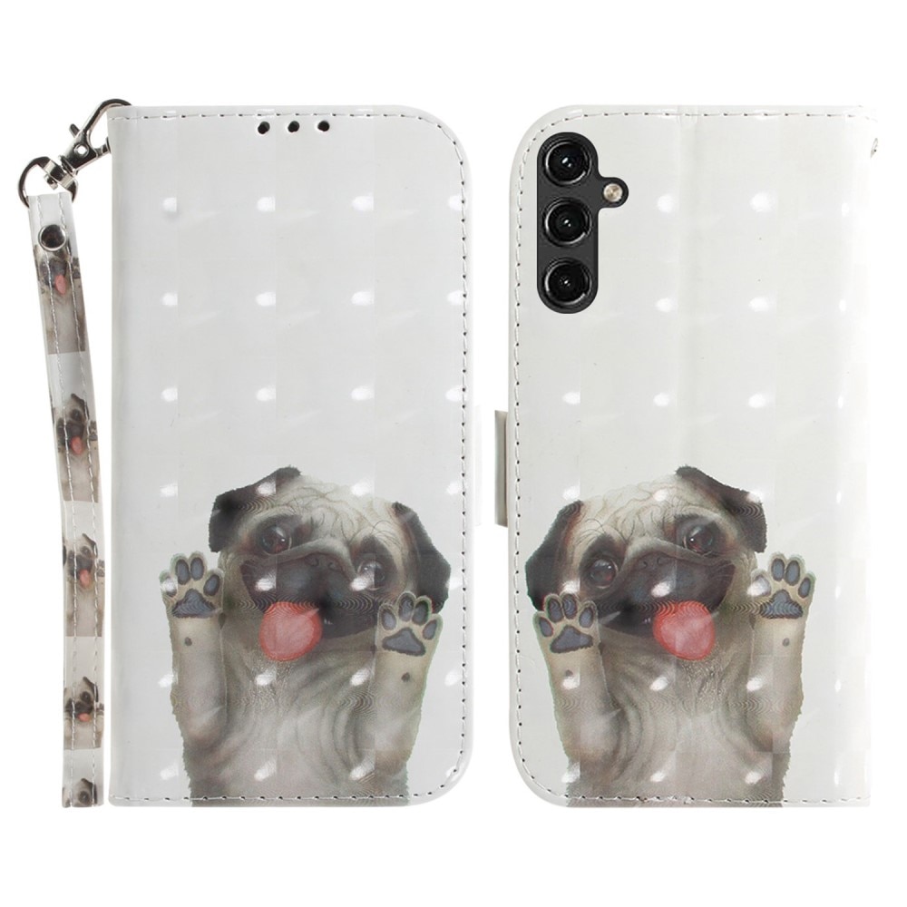 Cover portafoglio 3D Samsung Galaxy A14 cane