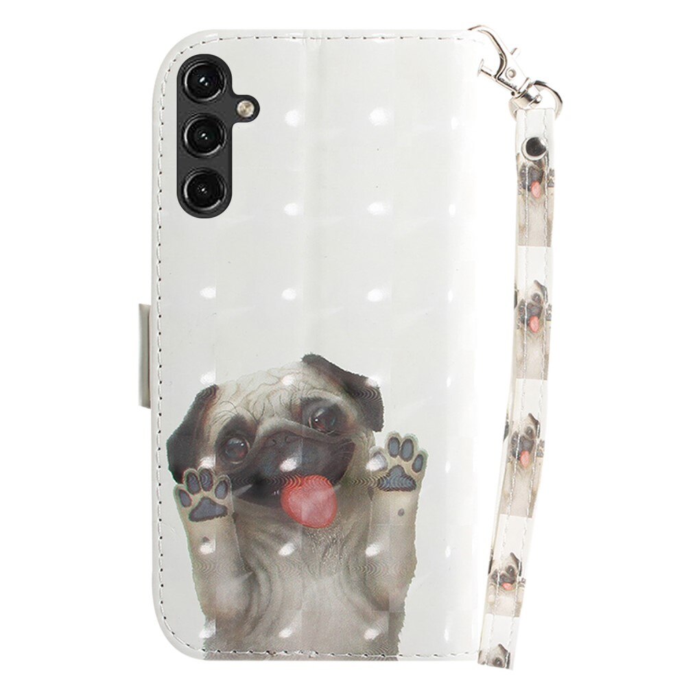 Cover portafoglio 3D Samsung Galaxy A14 cane