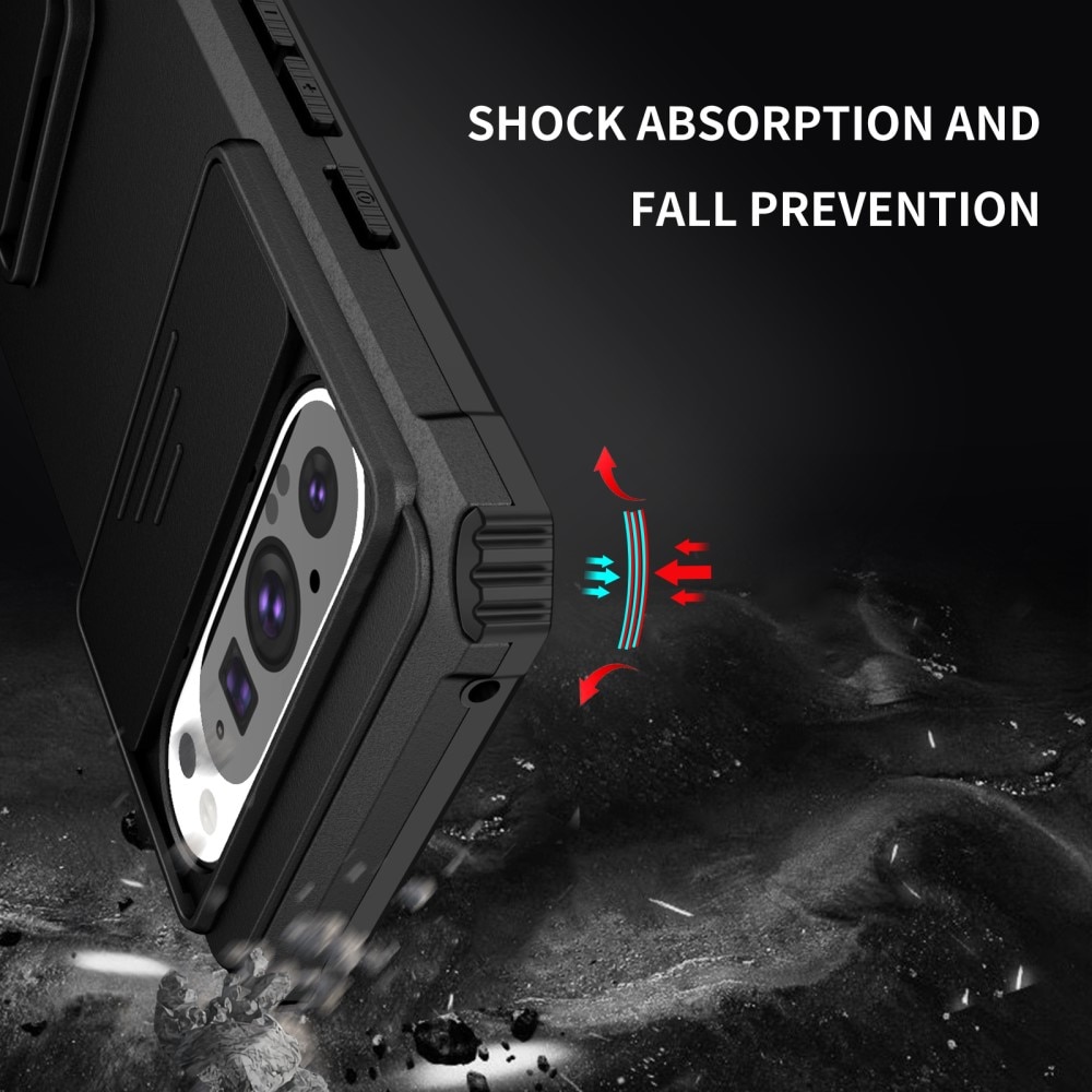 Cover Kickstand con Protezione fotocamera Google Pixel 9 Nero