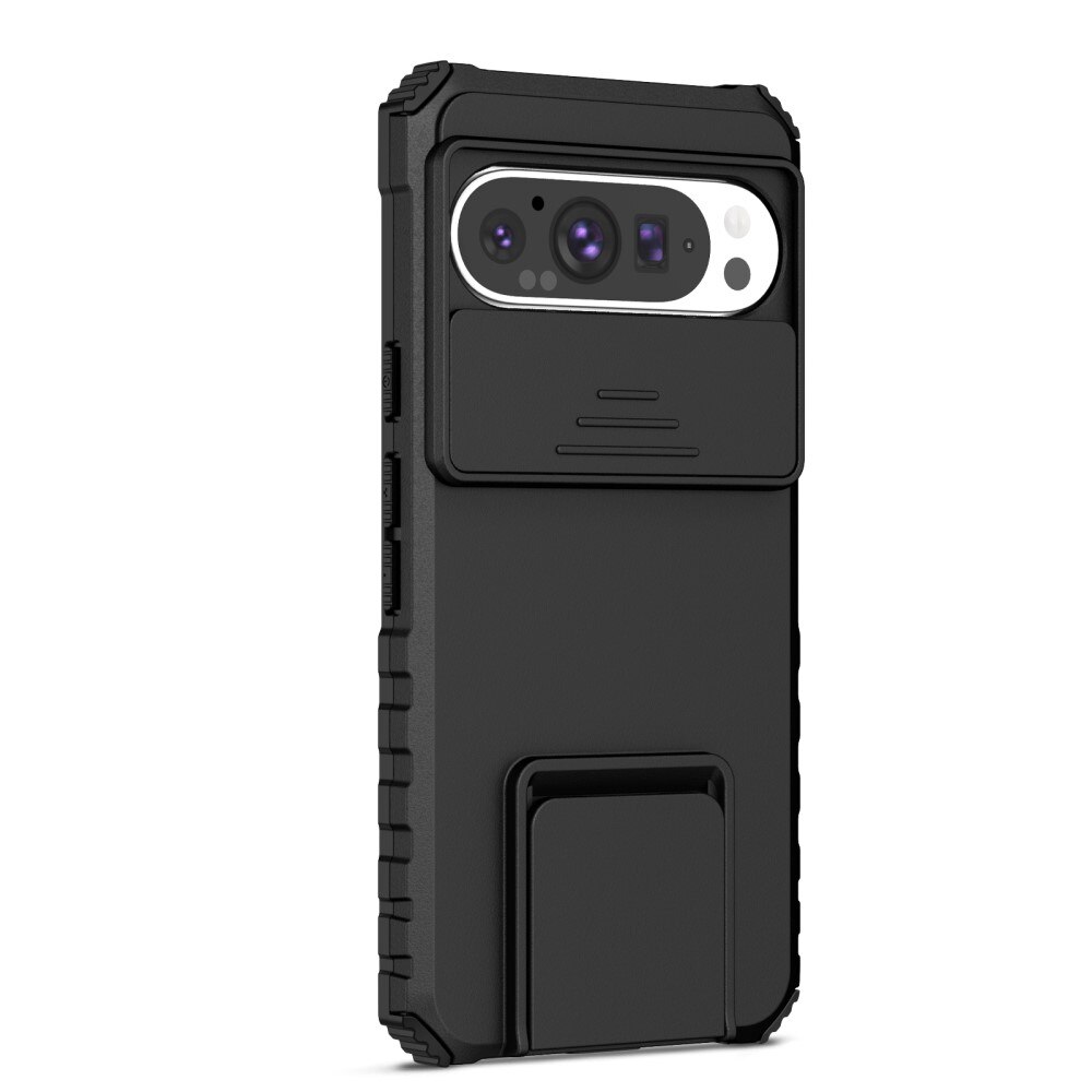 Cover Kickstand con Protezione fotocamera Google Pixel 9 Nero