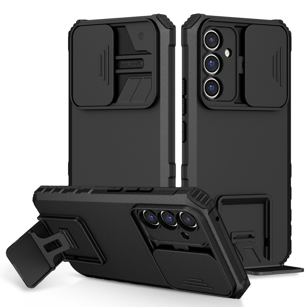Cover Kickstand con Protezione fotocamera Samsung Galaxy A56 Nero