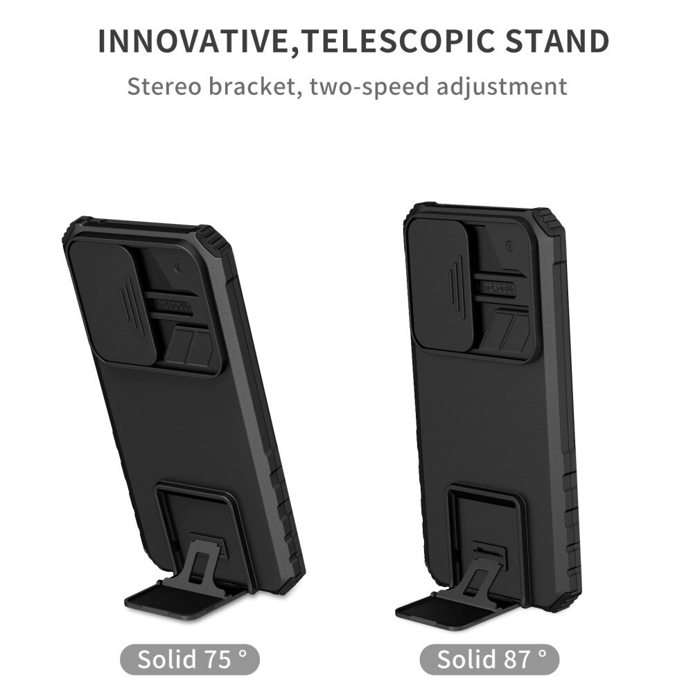 Cover Kickstand con Protezione fotocamera Samsung Galaxy A56 Nero
