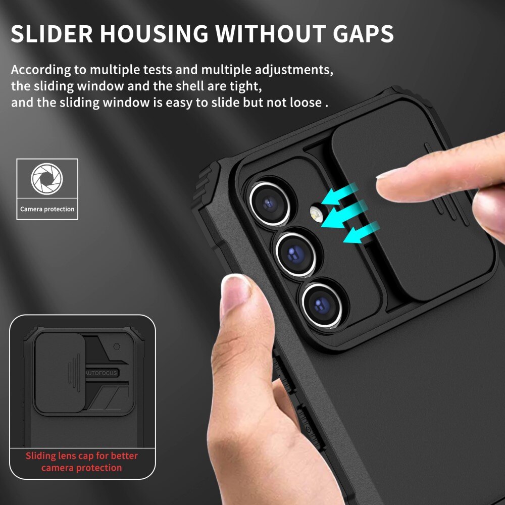 Cover Kickstand con Protezione fotocamera Samsung Galaxy A56 Nero