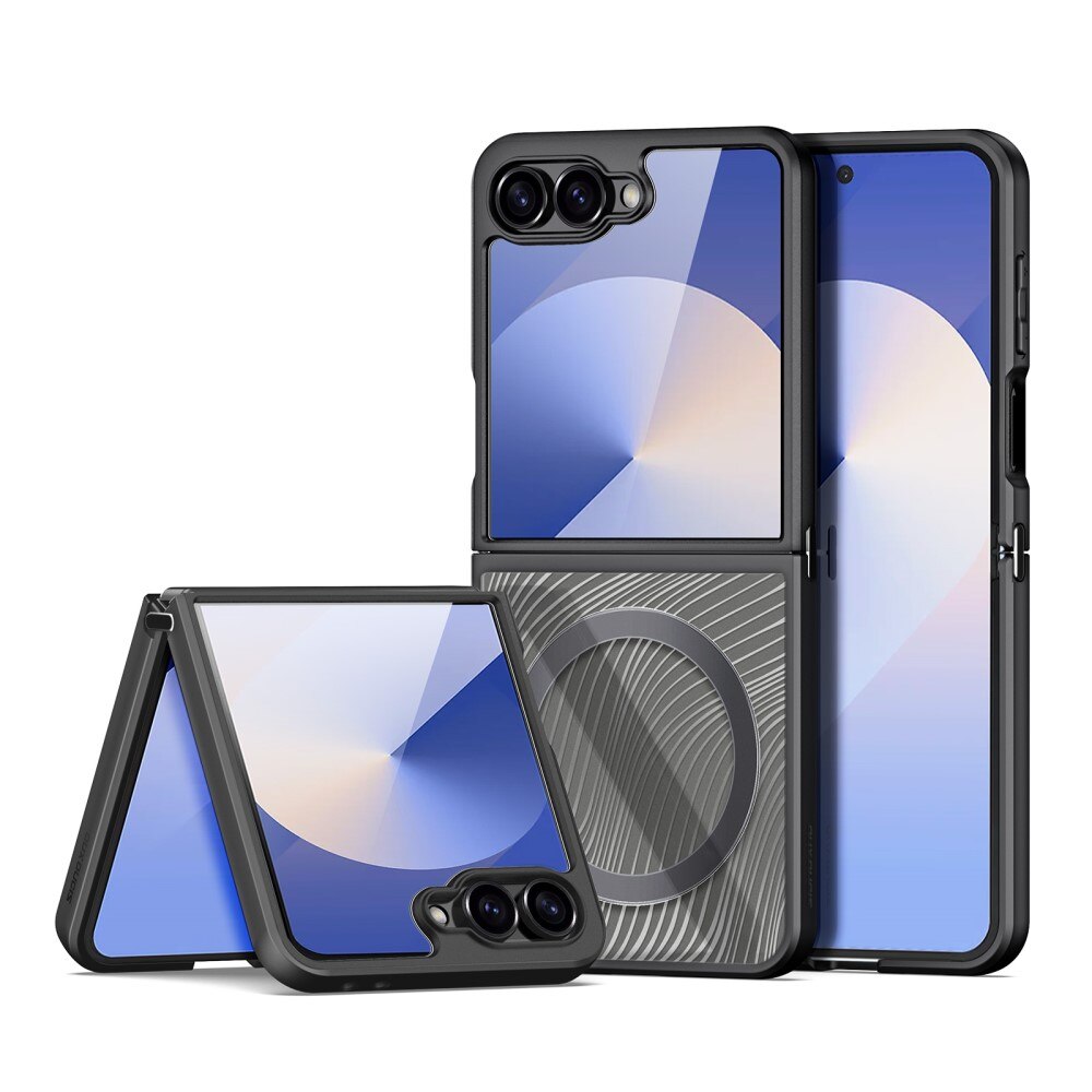 Cover Ibrido Aimo Samsung Galaxy Z Flip 7, nero
