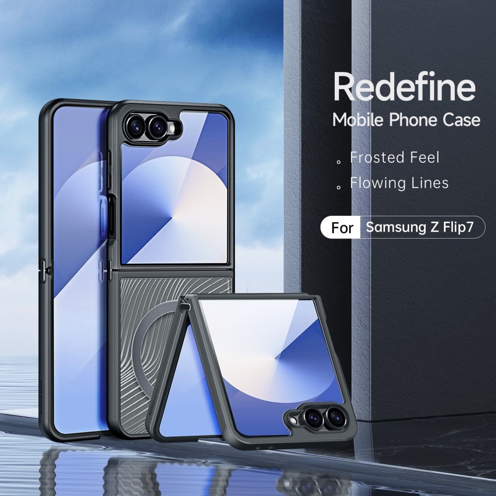 Cover Ibrido Aimo Samsung Galaxy Z Flip 7, nero