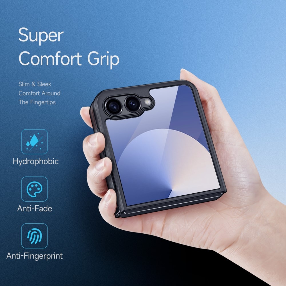 Cover Ibrido Aimo Samsung Galaxy Z Flip 7, nero