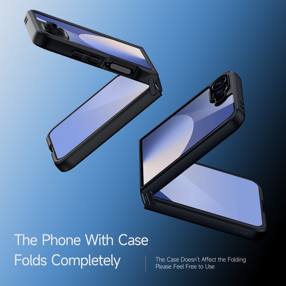 Cover Ibrido Aimo Samsung Galaxy Z Flip 7, nero