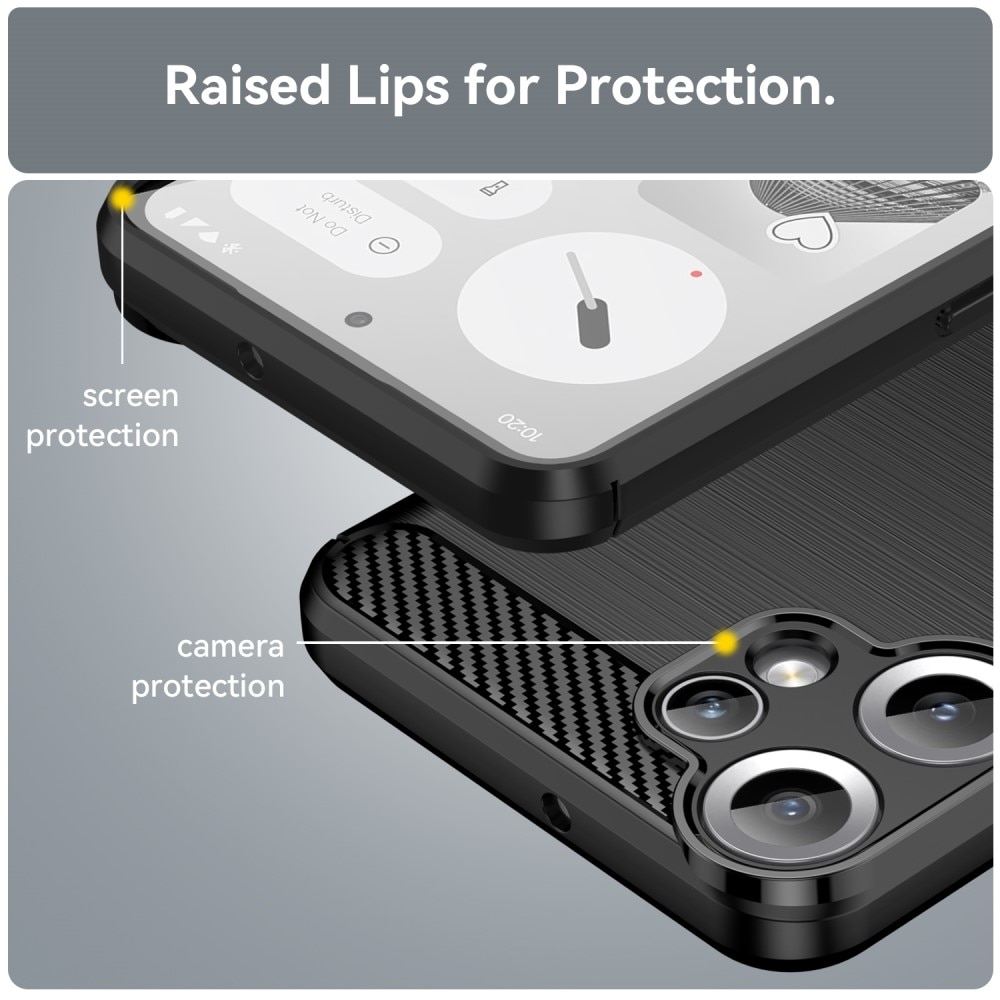 Cover TPU Brushed Nothing CMF Phone 2 Pro Nero