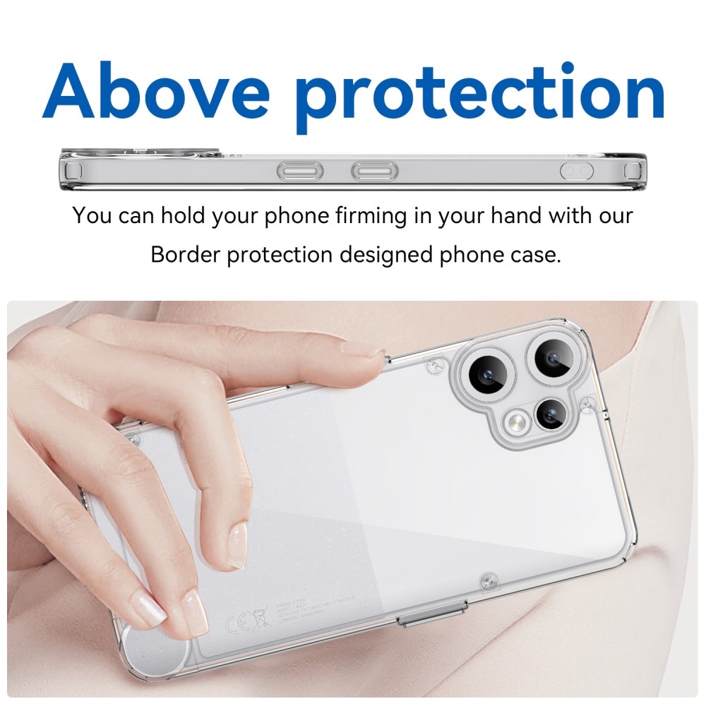Cover ibride per Nothing CMF Phone 2 Pro Trasparente