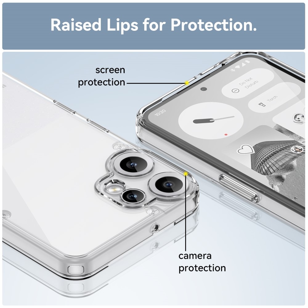 Cover ibride per Nothing CMF Phone 2 Pro Trasparente