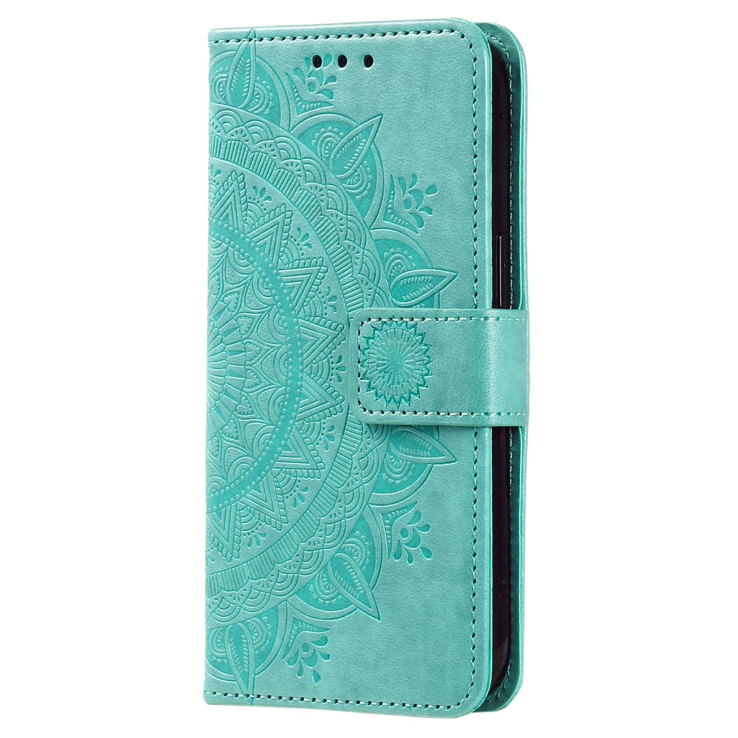 Custodia in pelle Mandala Samsung Galaxy A26 Verde