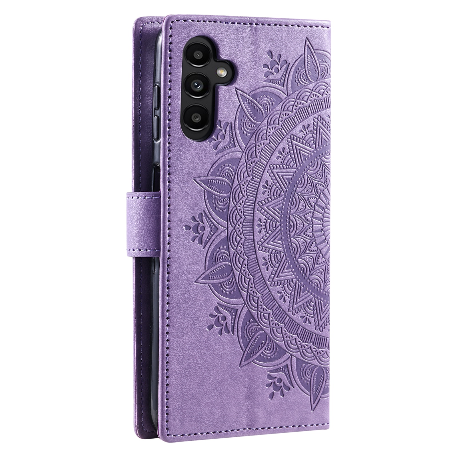 Custodia in pelle Mandala Samsung Galaxy A17 Viola