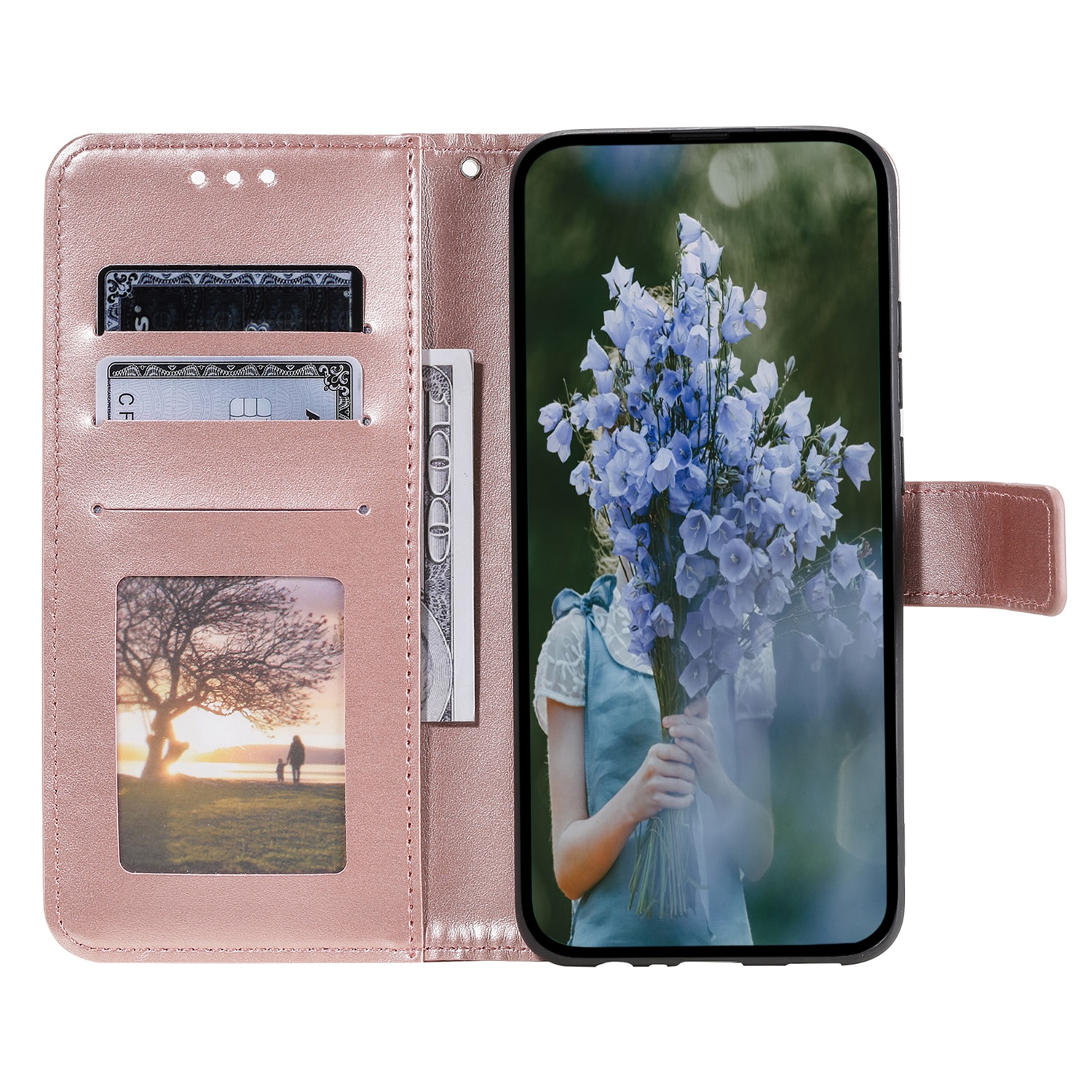 Custodia in pelle Mandala Samsung Galaxy A17 Oro rosa