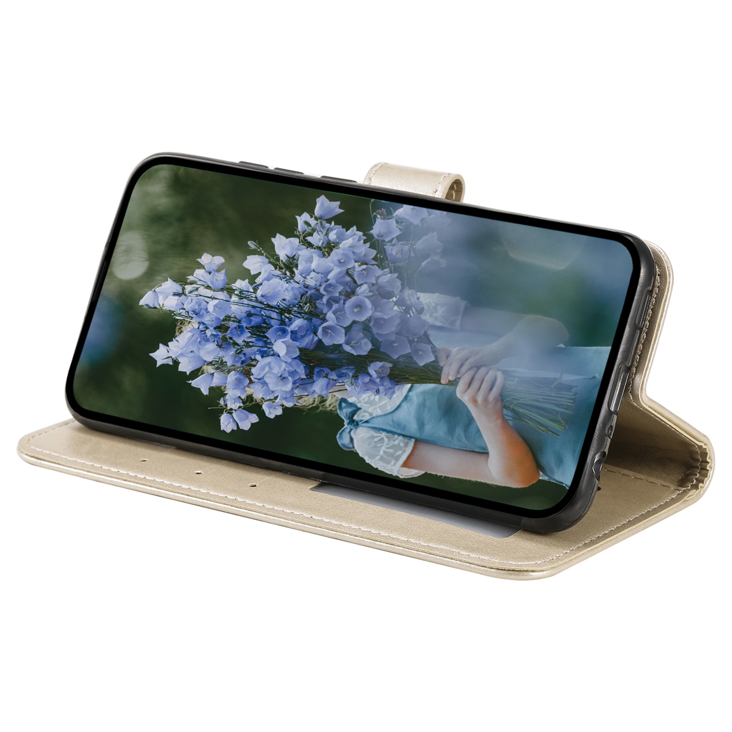 Custodia in pelle Mandala Samsung Galaxy A17 Oro